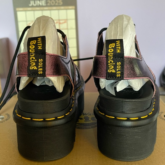 Dr. Martens Black and Purple Sandals - Picture 3 of 9